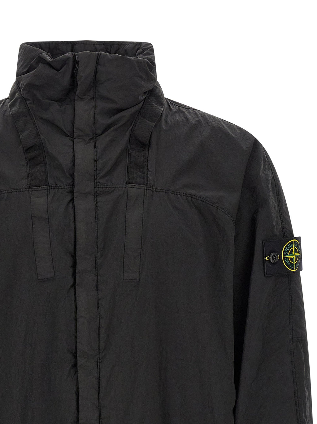 Stone Island Black Polyamide Bomber Stone Island