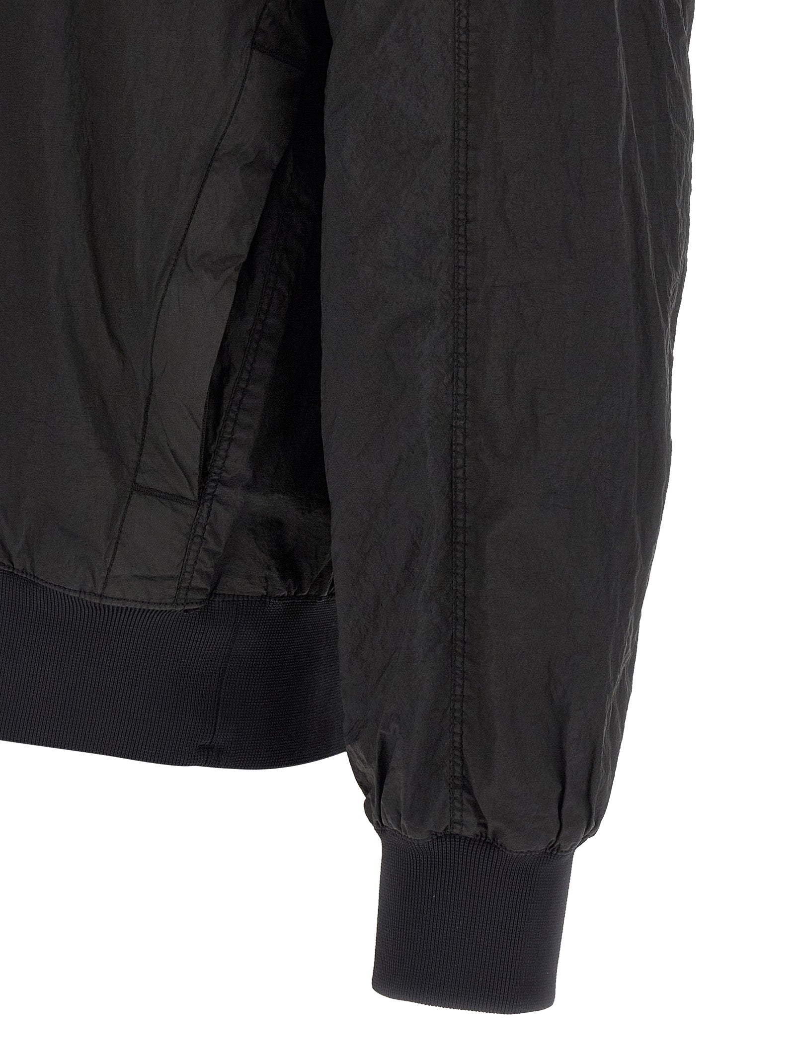 Stone Island Black Polyamide Bomber Stone Island