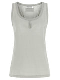 Victoria Beckham Gray Cotton Tank Tops
