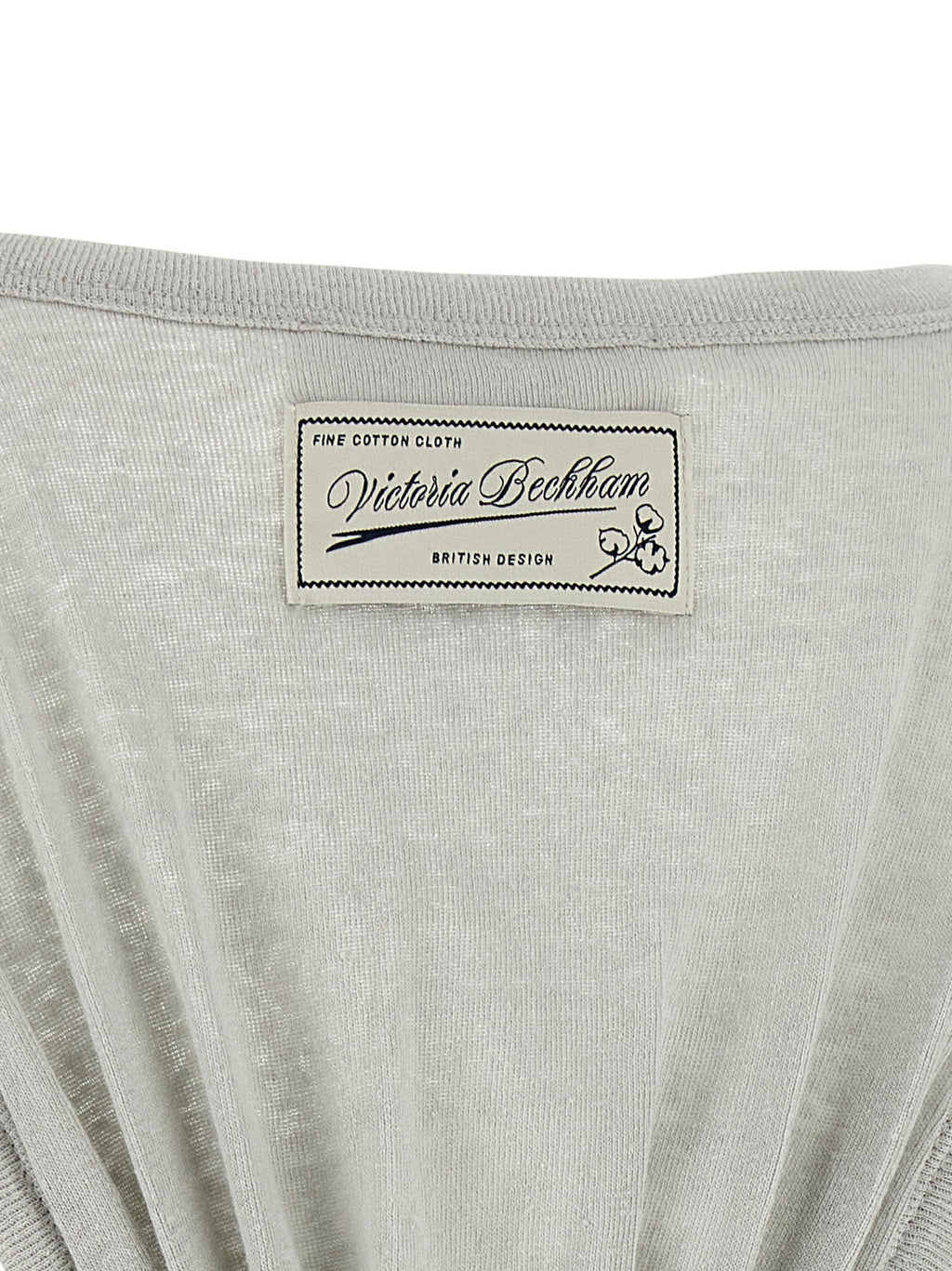 Victoria Beckham Gray Cotton Tank Tops
