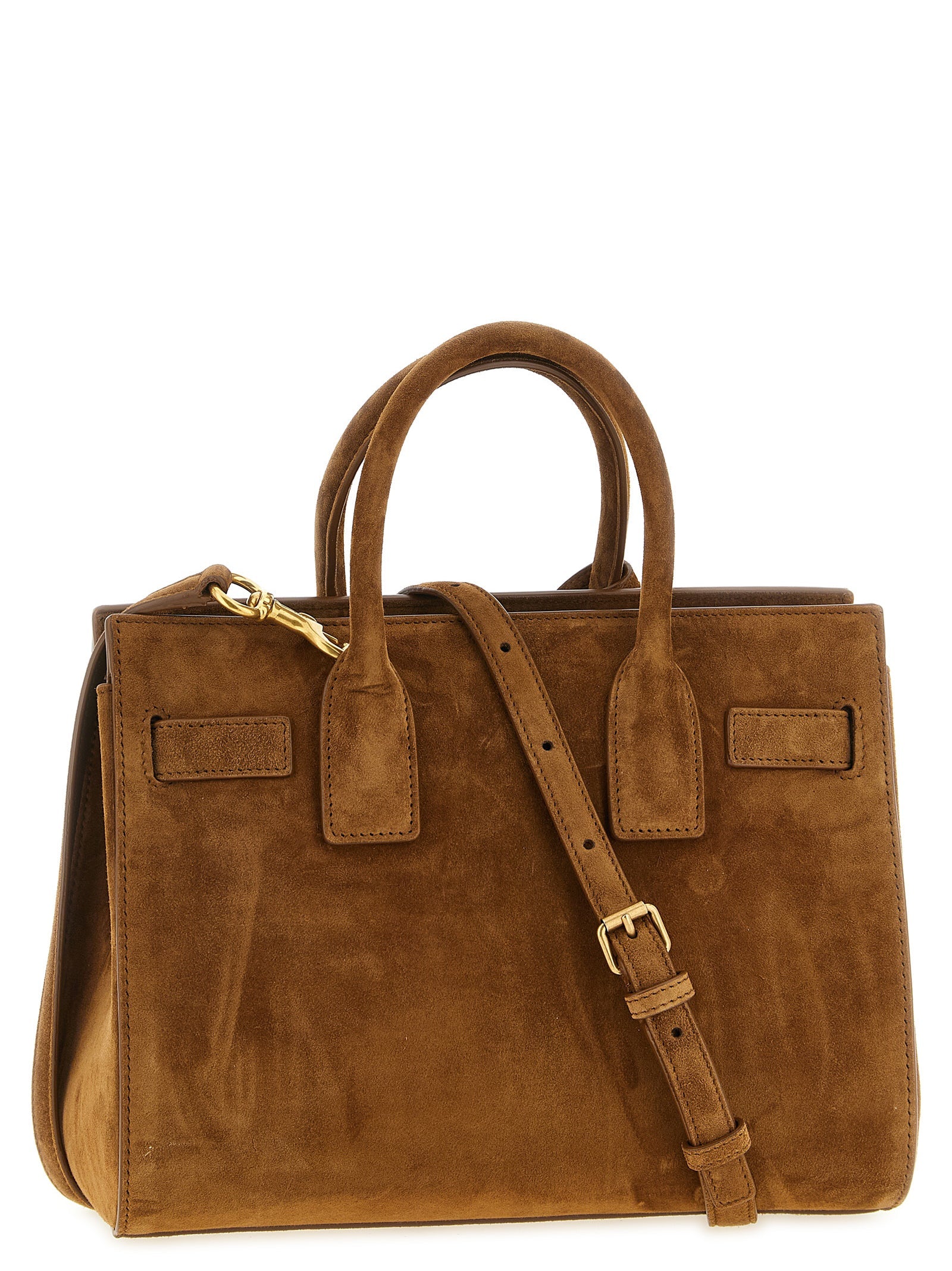 Saint Laurent Brown Calfskin Handbag