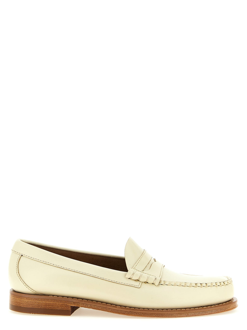 G.H. BASS Beige Cowhide Slip-On Loafers G.H. BASS