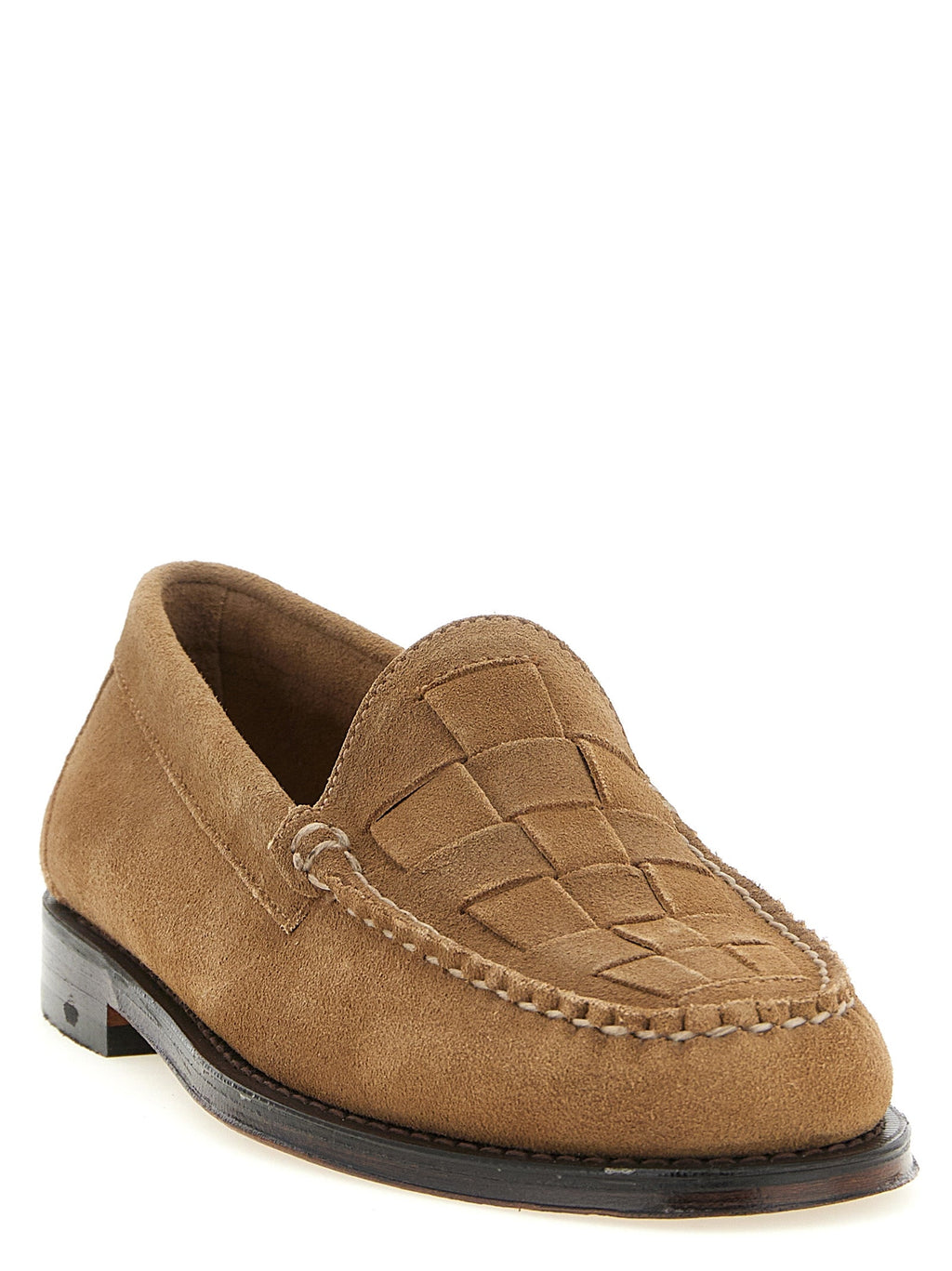 G.H. BASS Beige Cowhide Slip-On Loafers