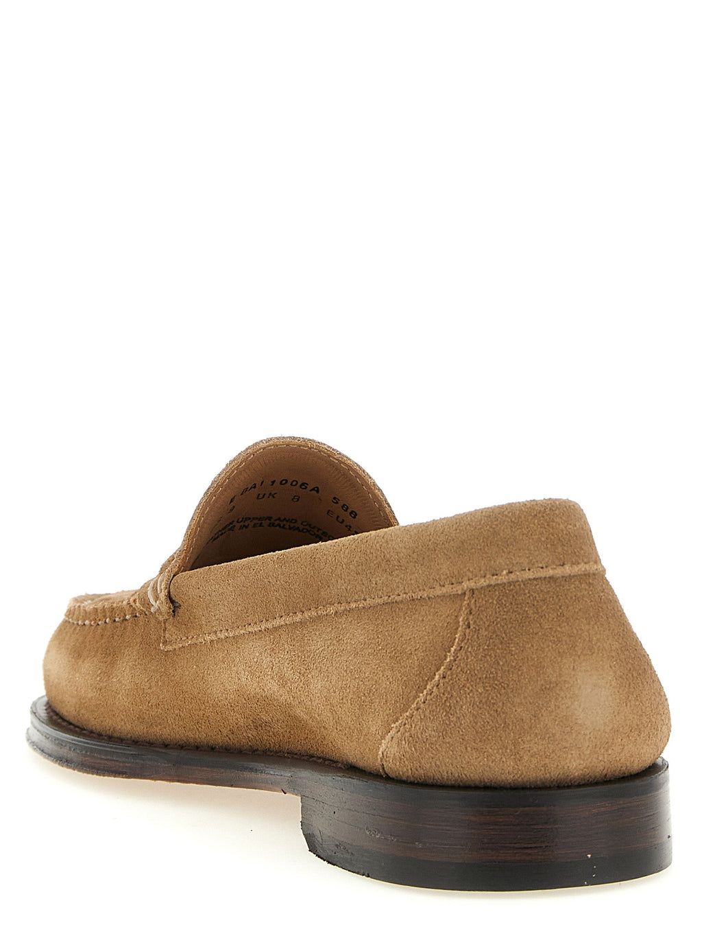 G.H. BASS Beige Cowhide Slip-On Loafers
