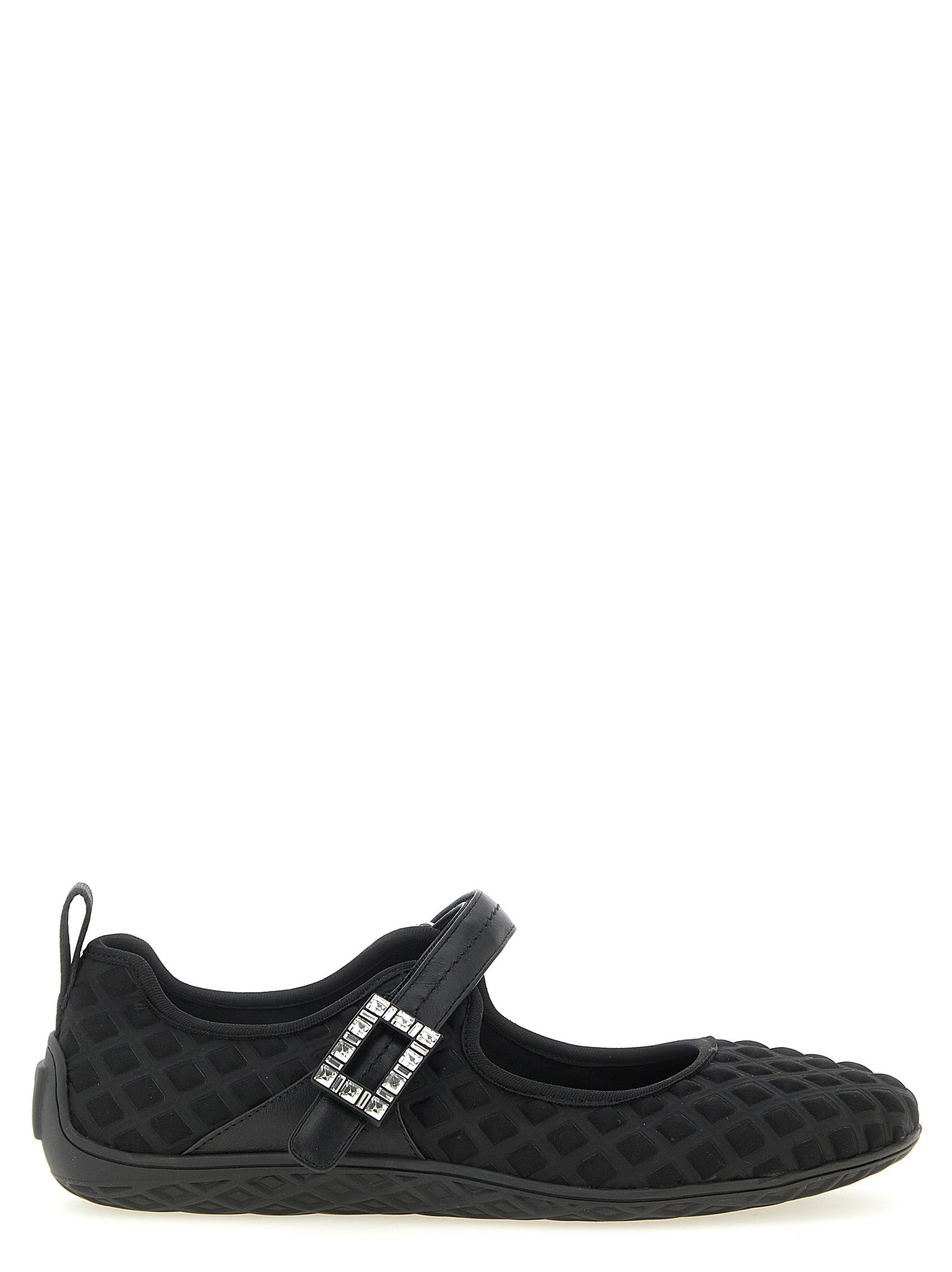 Roger Vivier Black Polyamide Ballet Flats