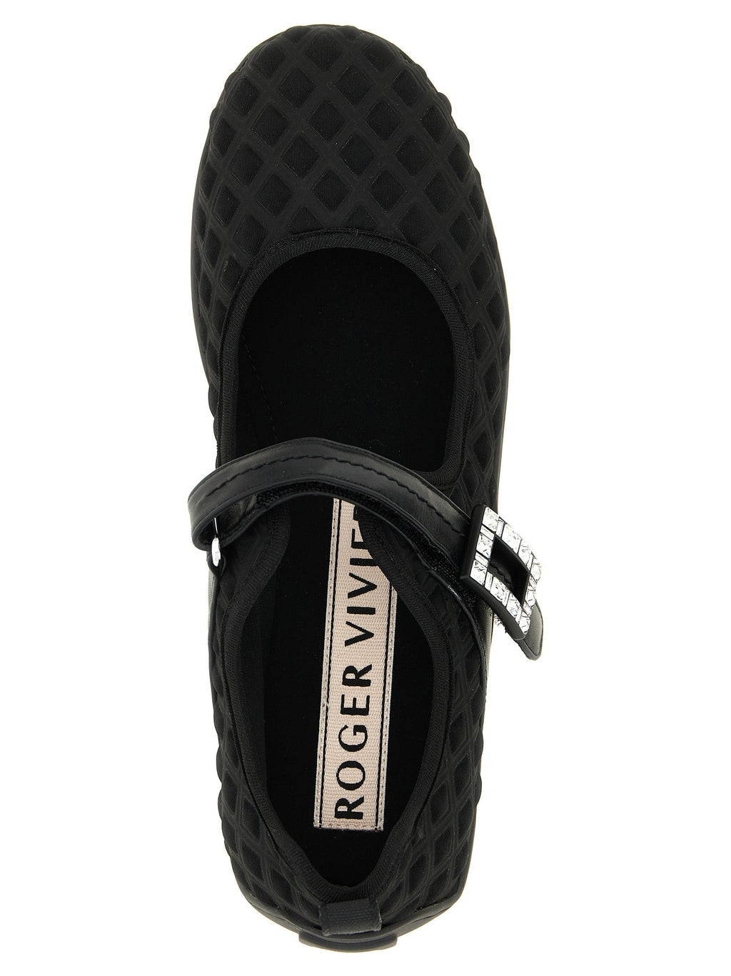 Roger Vivier Black Polyamide Ballet Flats