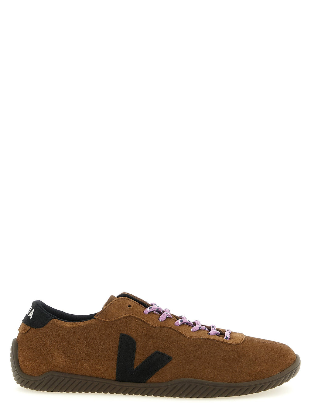 Veja Brown Calfskin Low Top Sneakers