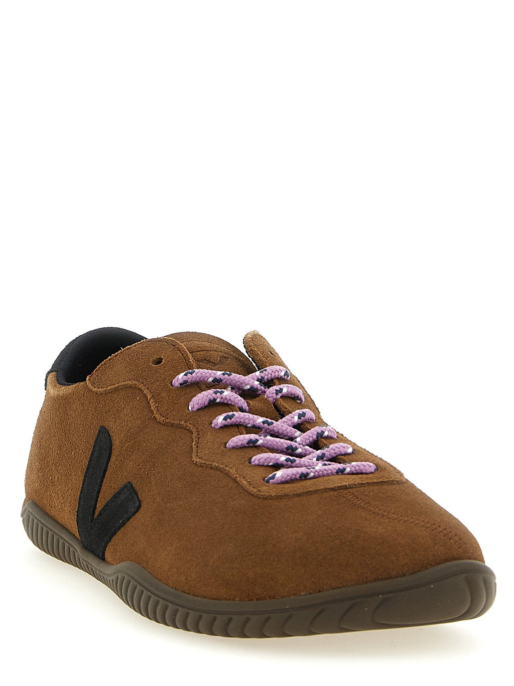 Veja Brown Calfskin Low Top Sneakers