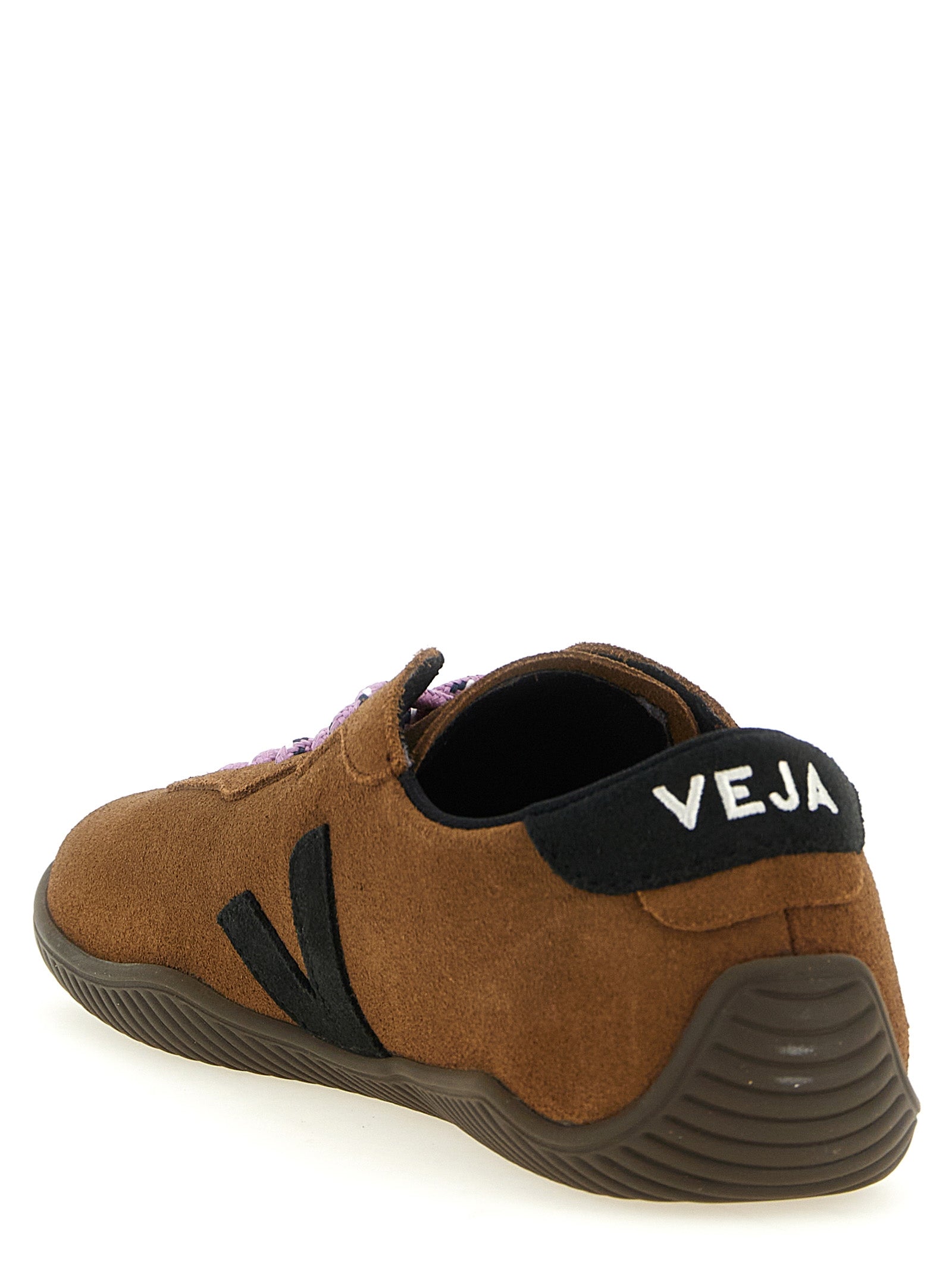 Veja Brown Calfskin Low Top Sneakers