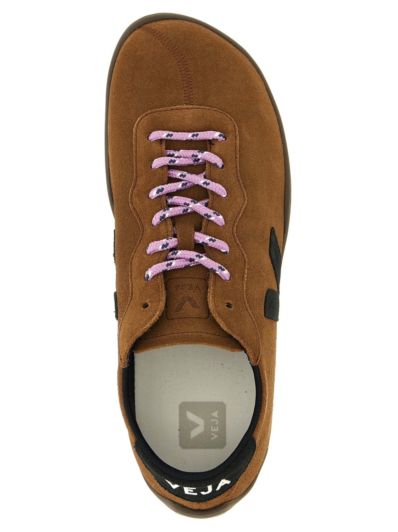 Veja Brown Calfskin Low Top Sneakers