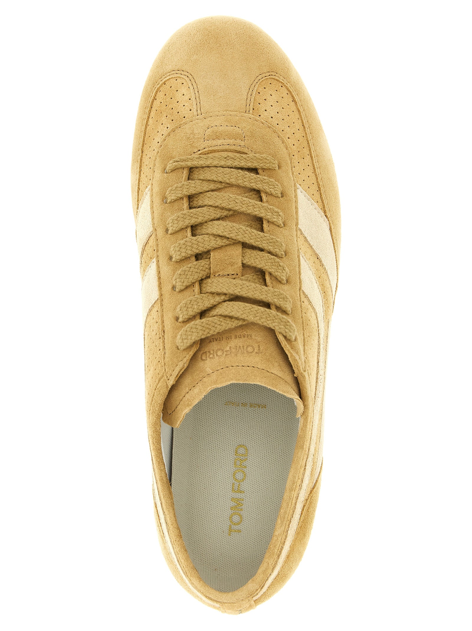 Tom Ford Beige Calfskin Sneakers