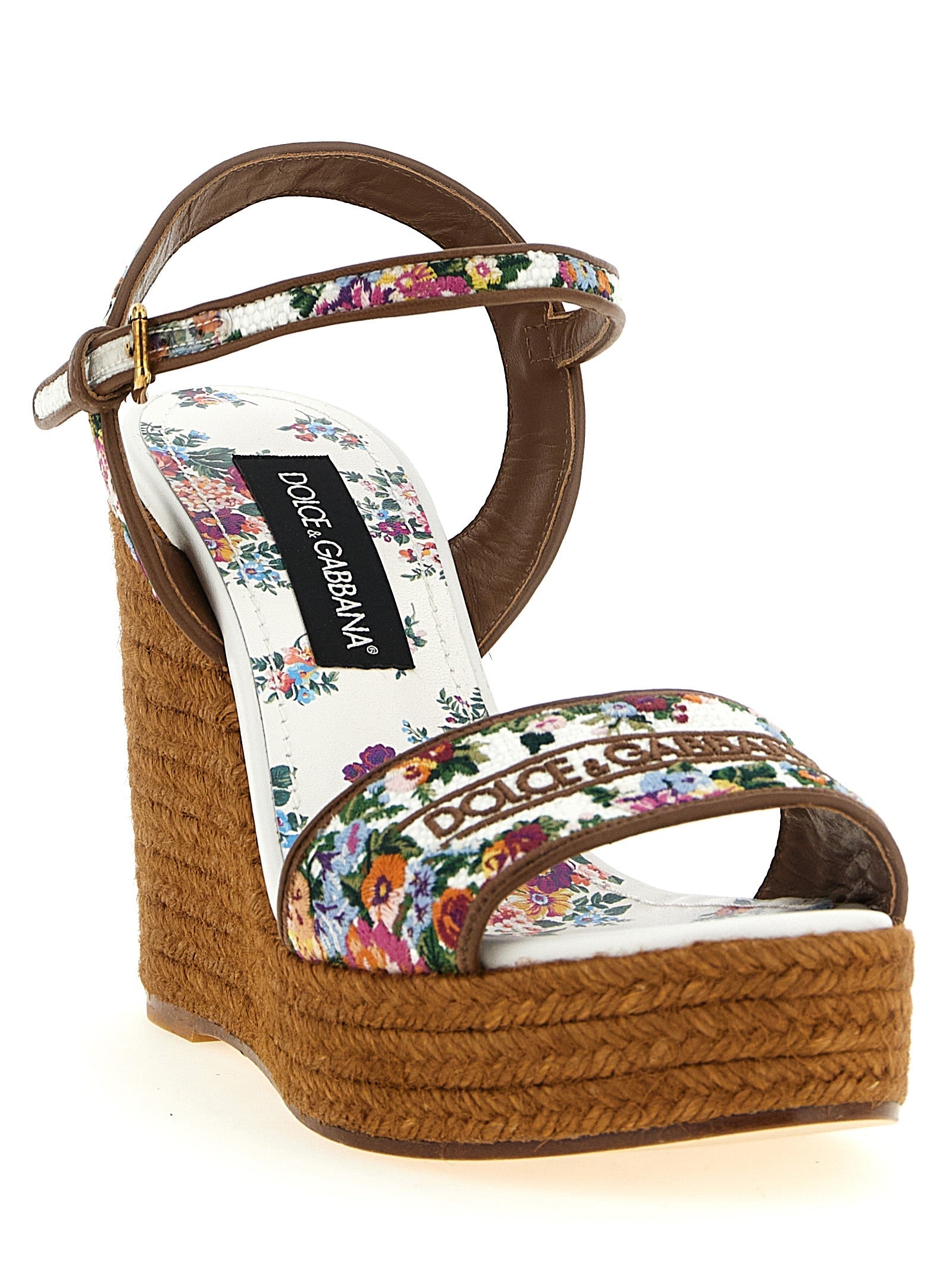 Dolce & Gabbana Multicolor Polyamide Wedge Sandals