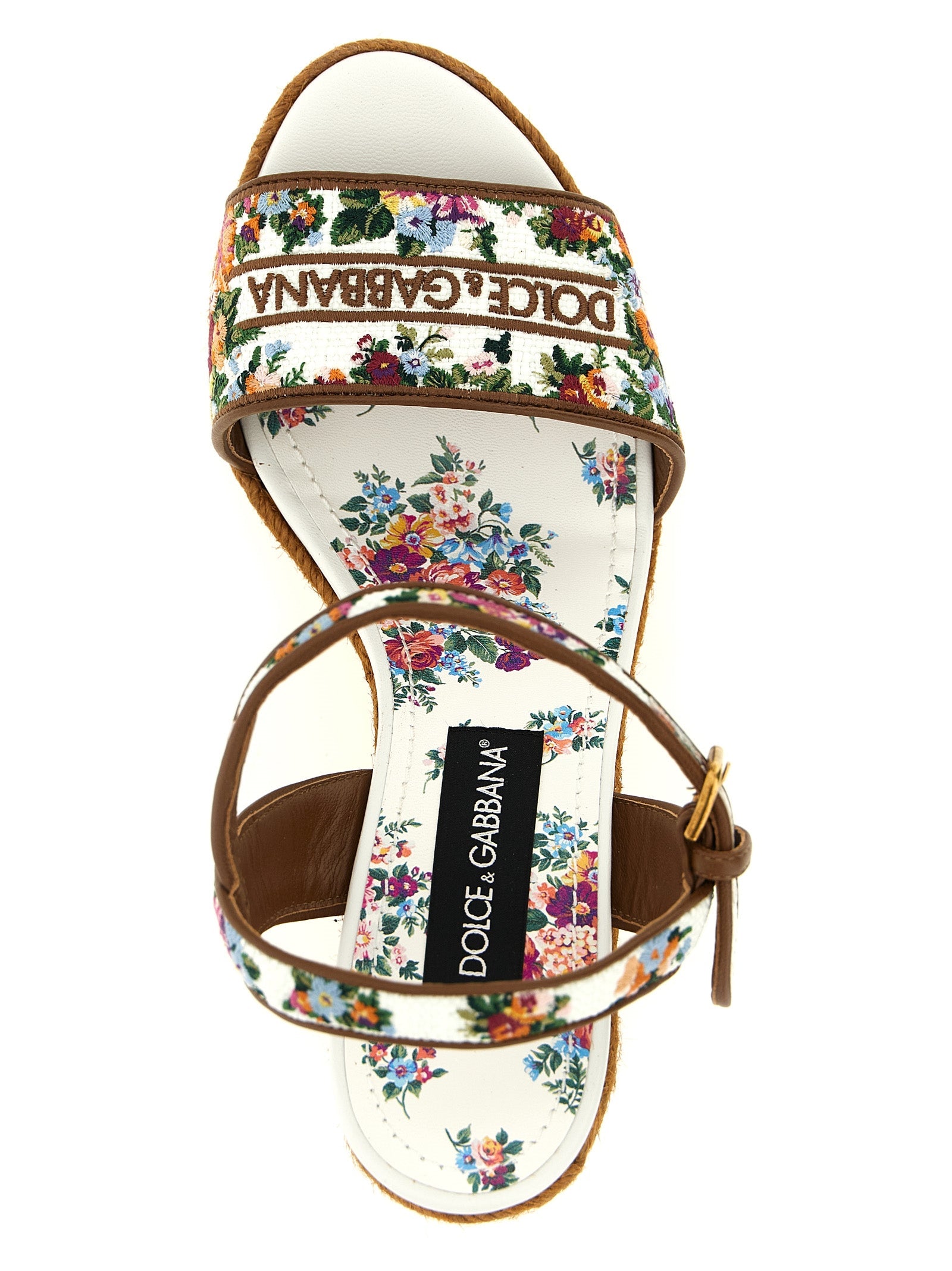 Dolce & Gabbana Multicolor Polyamide Wedge Sandals