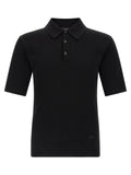 Dolce & Gabbana Black Cotton Polo Shirt