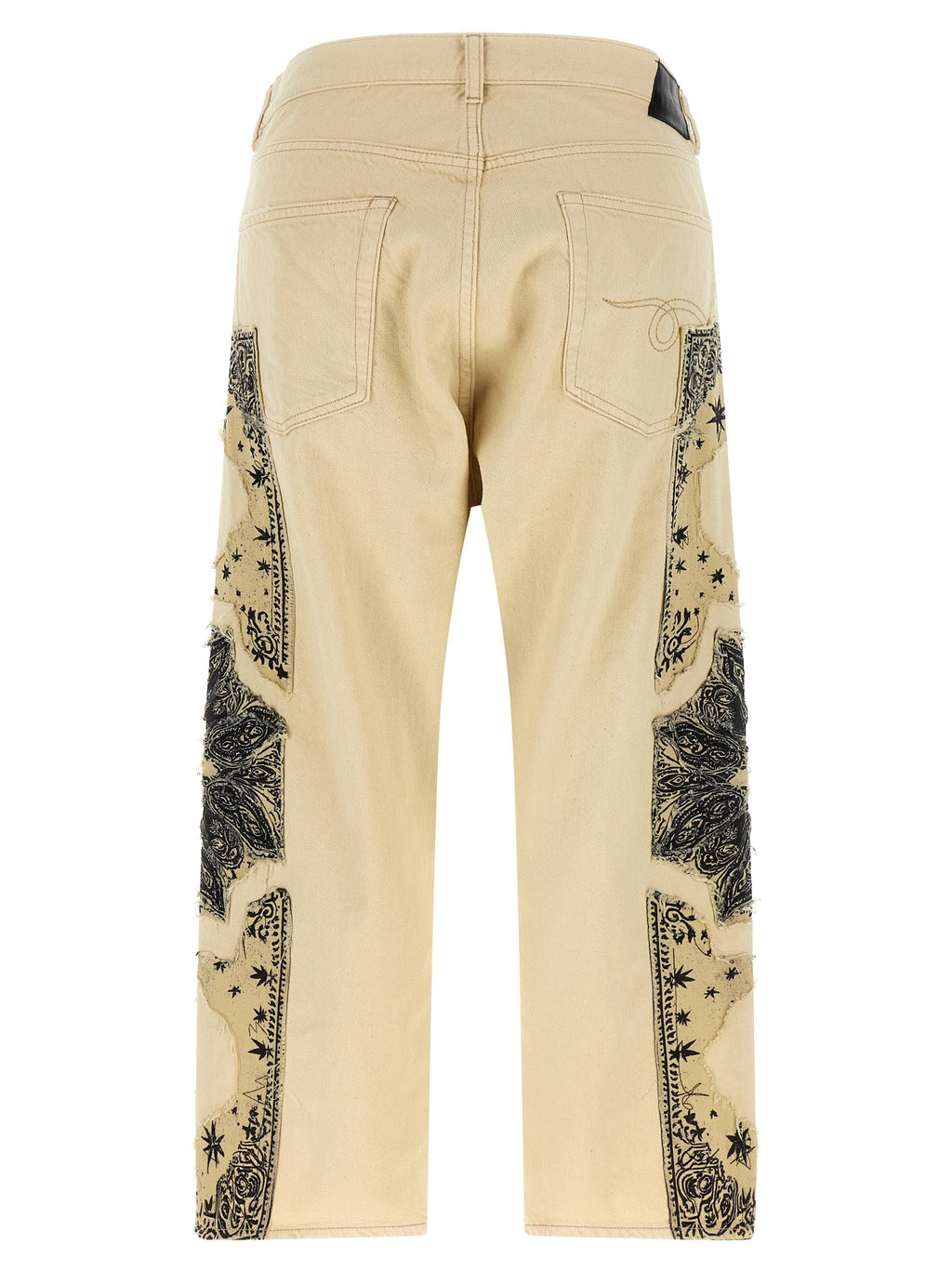 R13 Beige Cotton Straight-Leg Jeans R13