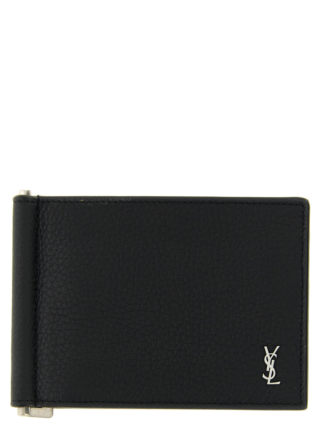 Saint Laurent Black Calfskin Money Clip Saint Laurent