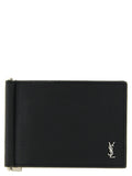 Saint Laurent Black Calfskin Money Clip Saint Laurent
