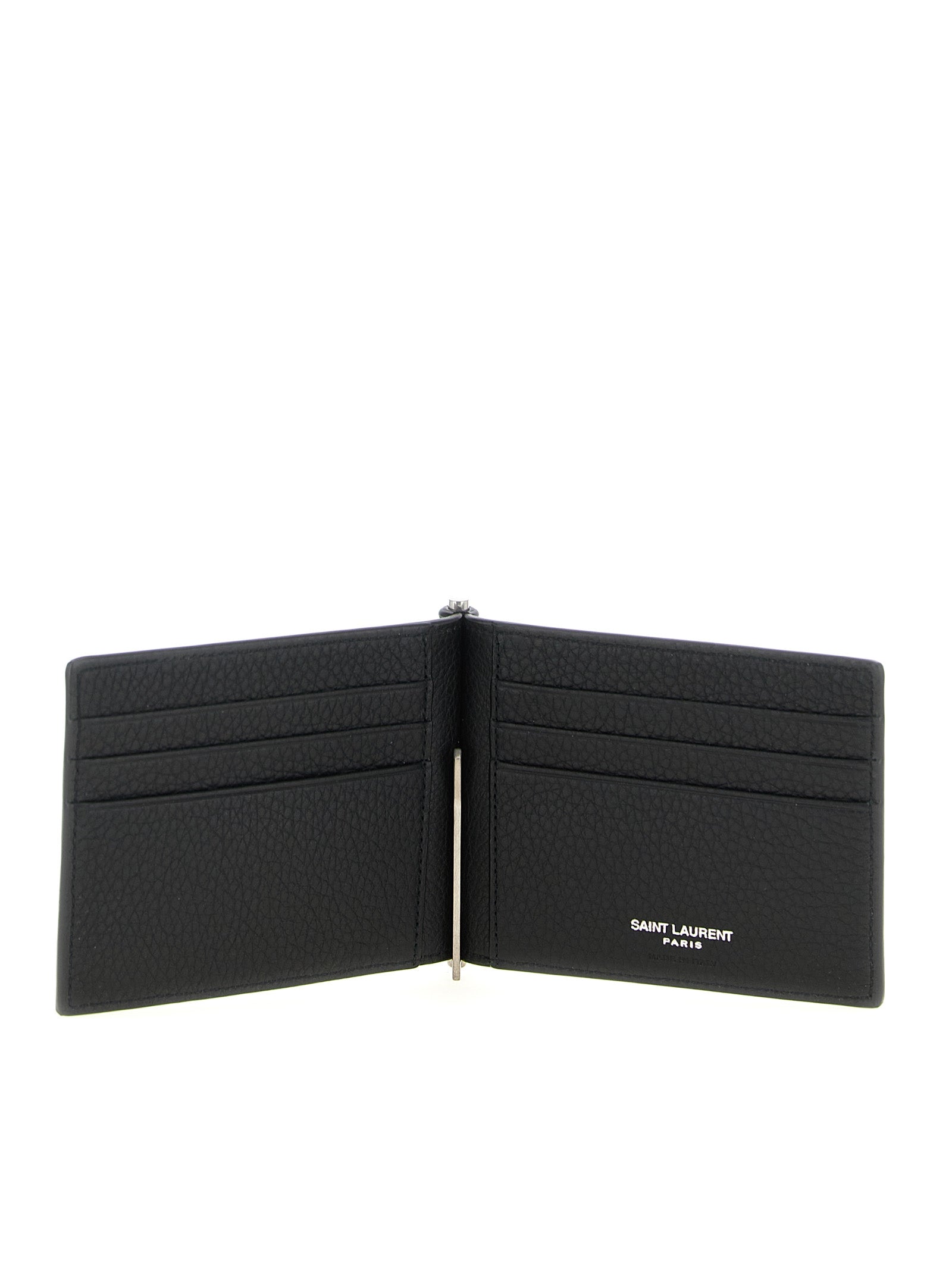 Saint Laurent Black Calfskin Money Clip Saint Laurent