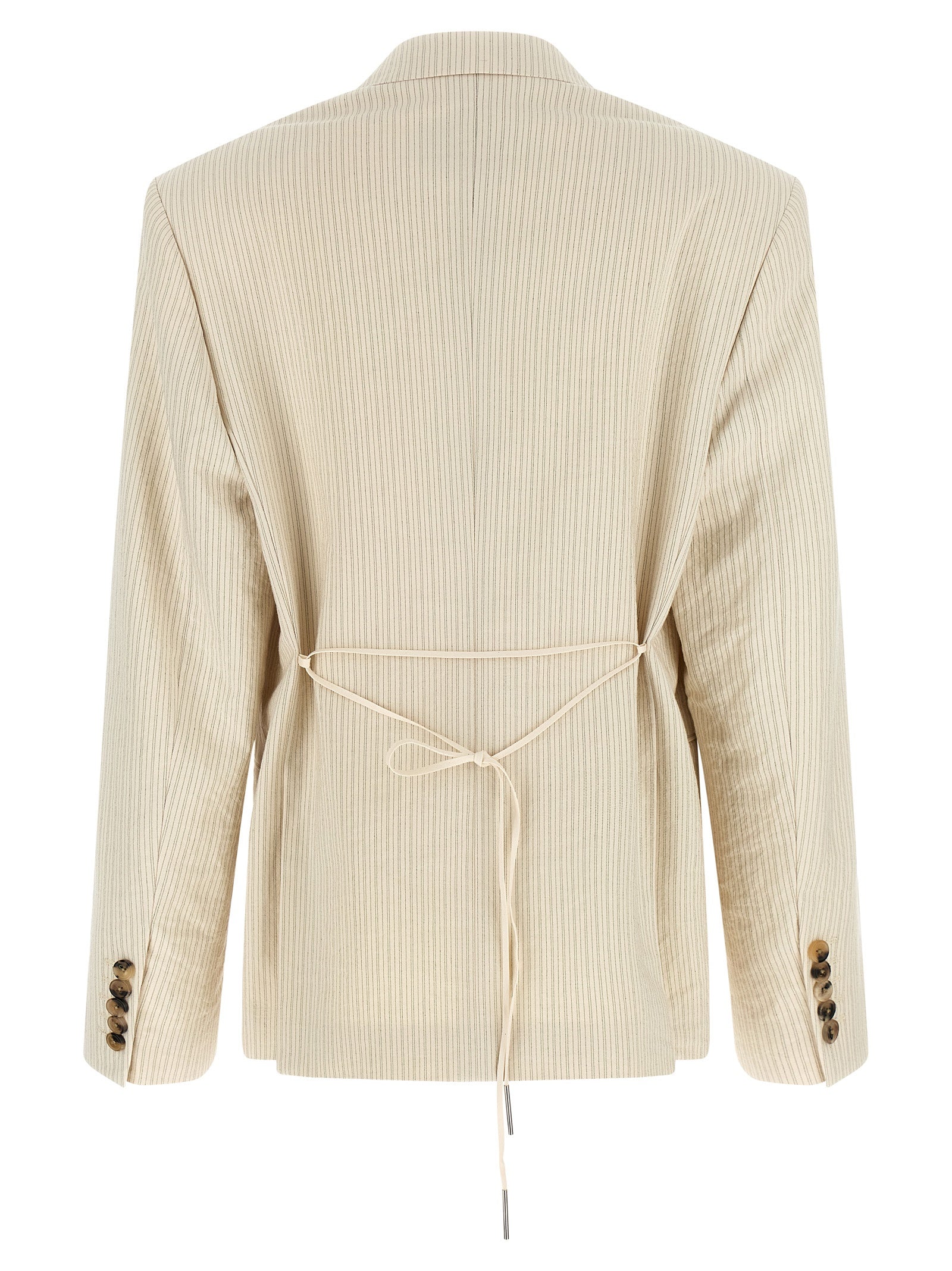 Dries Van Noten Beige Cotton Blazer Dries Van Noten