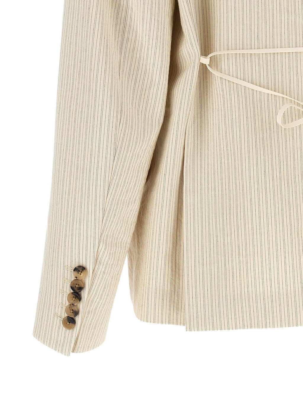 Dries Van Noten Beige Cotton Blazer Dries Van Noten