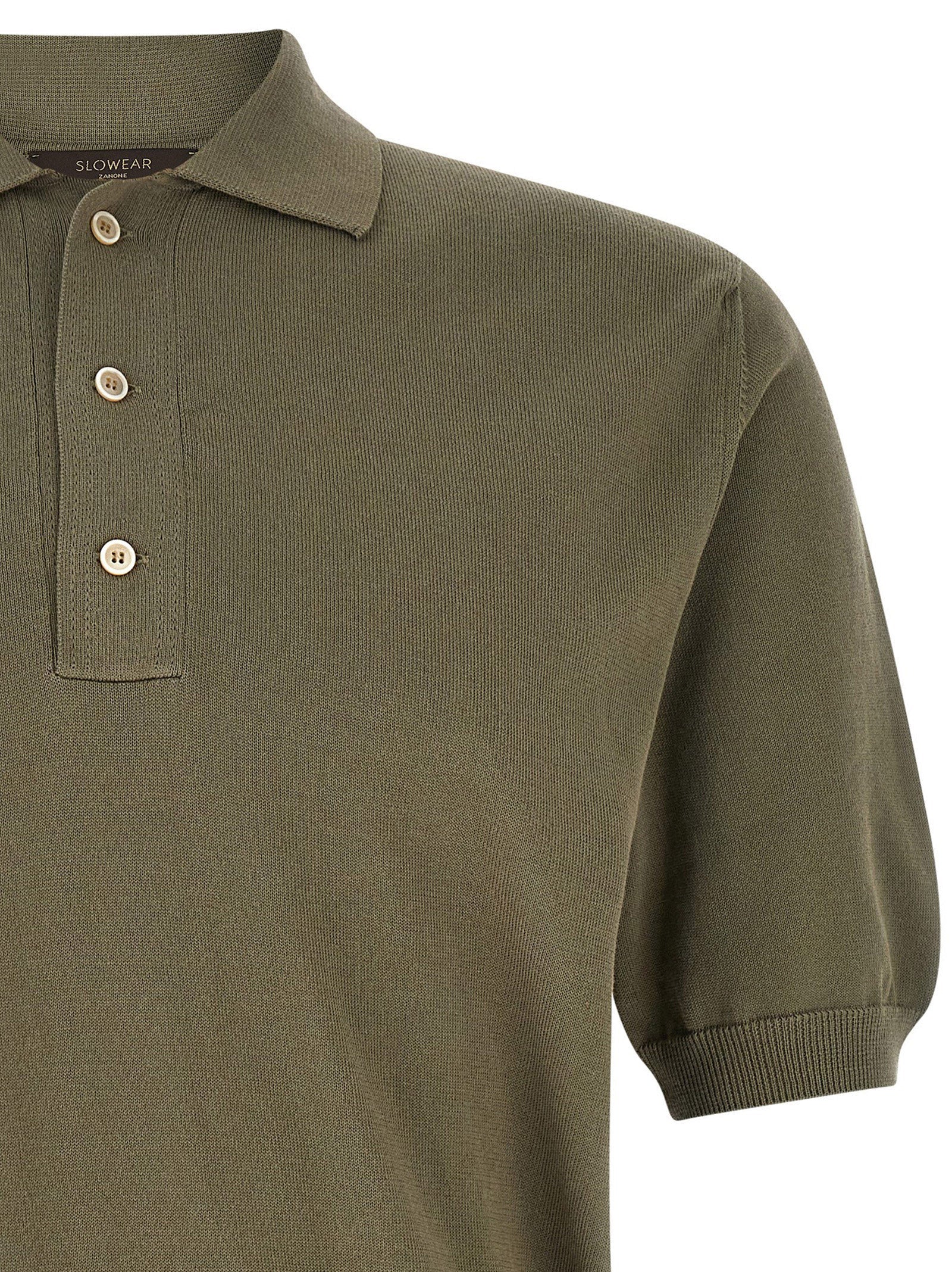 ZANONE Bicolor Cotton Polo Shirt
