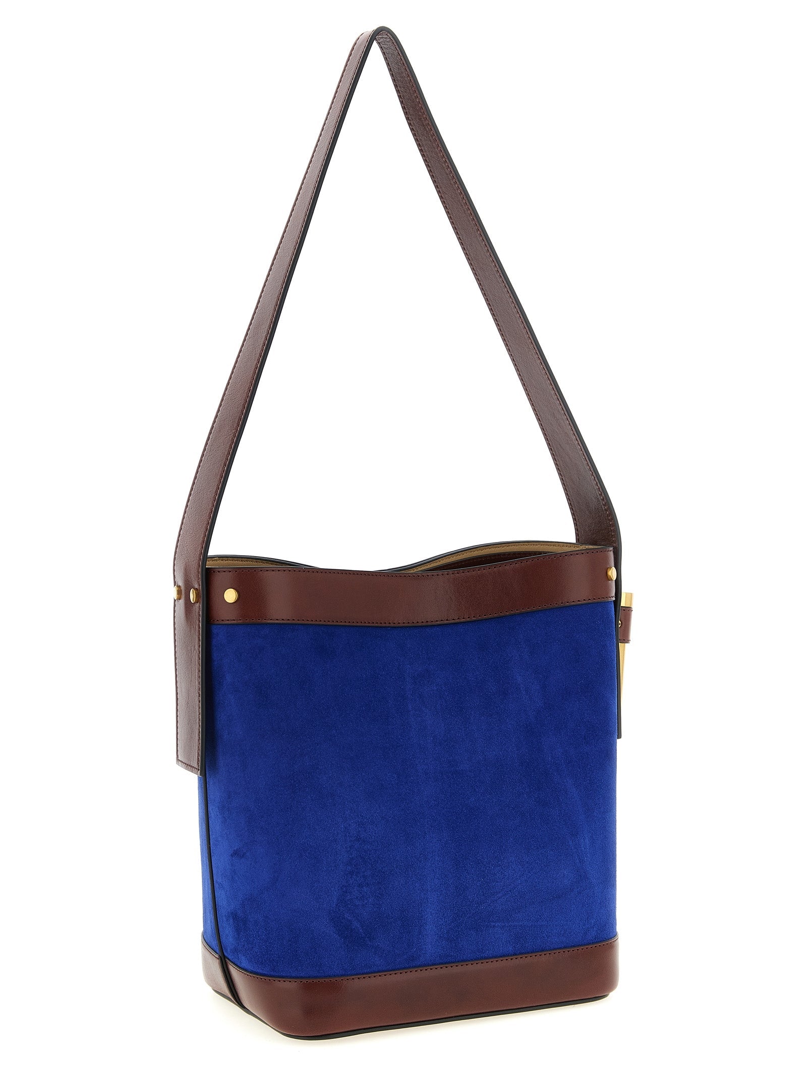 Versace Blue Calfskin Shoulder Bag
