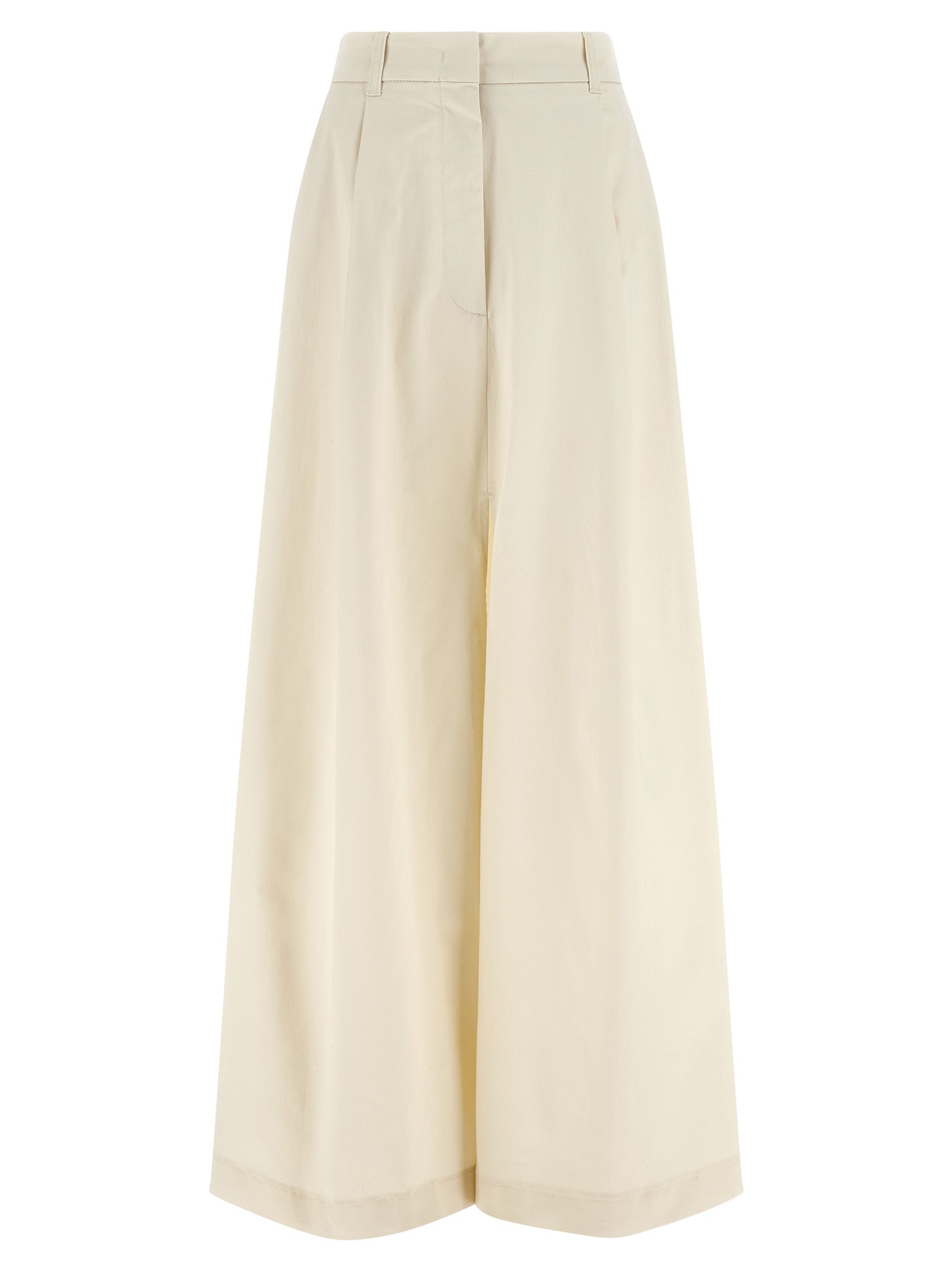 THELATEST Beige Cotton Mini Skirt