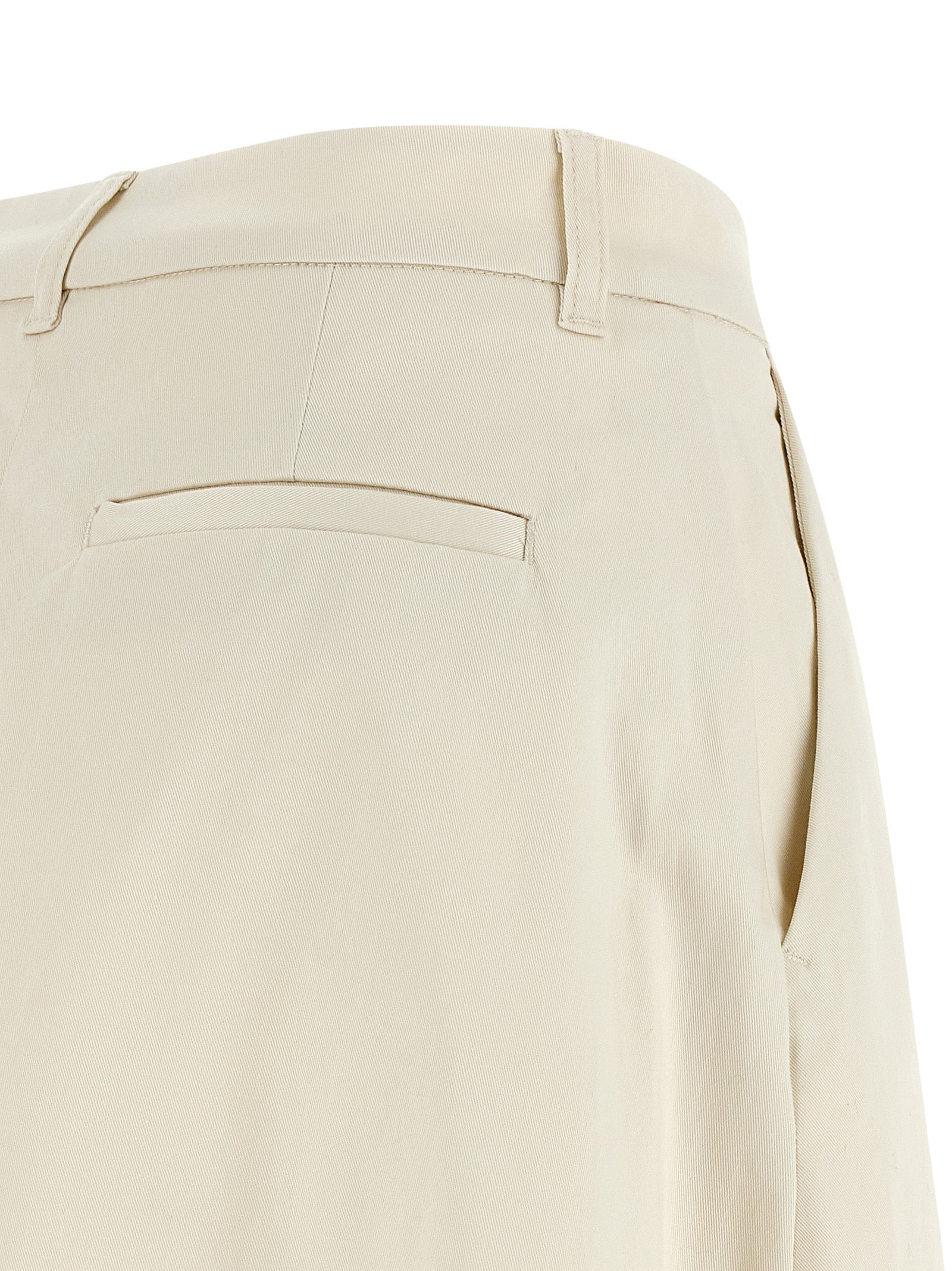 THELATEST Beige Cotton Mini Skirt