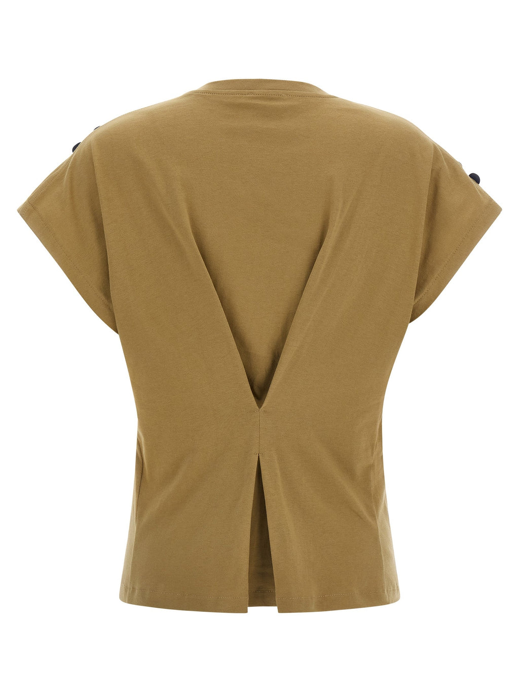 NUDE Brown Cotton T-Shirt