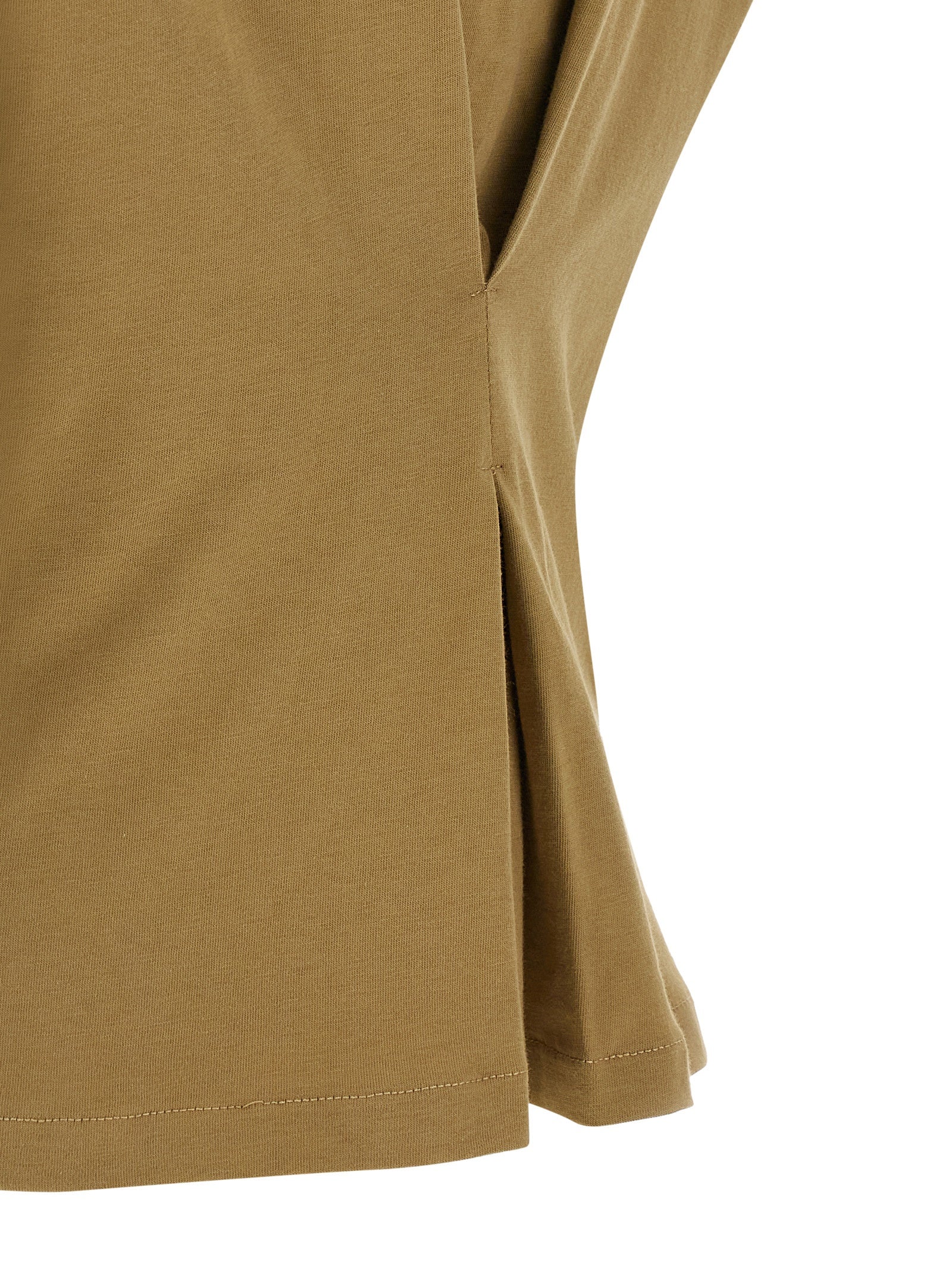 NUDE Brown Cotton T-Shirt
