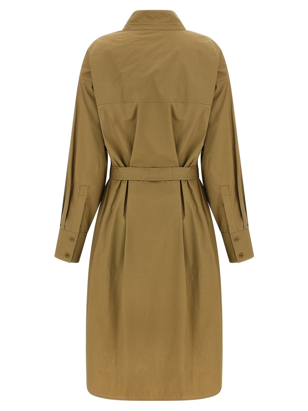 NUDE Brown Cotton Midi Dress NUDE