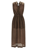 NUDE Brown Tencel Long Dress NUDE