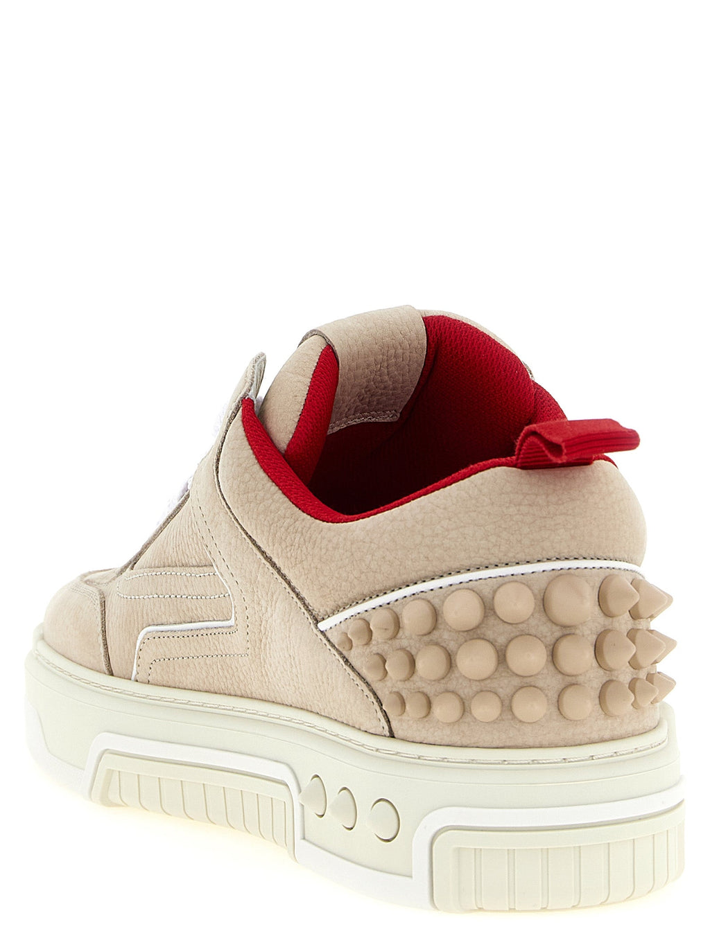 Christian Louboutin Beige Calfskin Athletic Sneakers Christian Louboutin