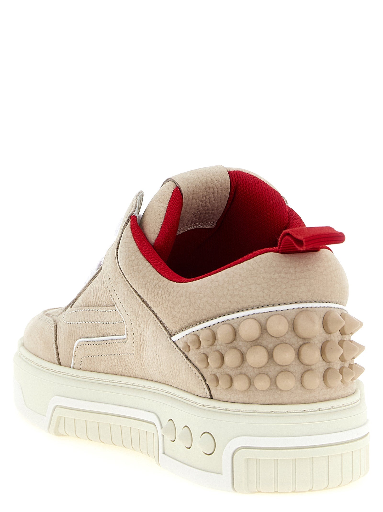 Christian Louboutin Beige Calfskin Athletic Sneakers Christian Louboutin