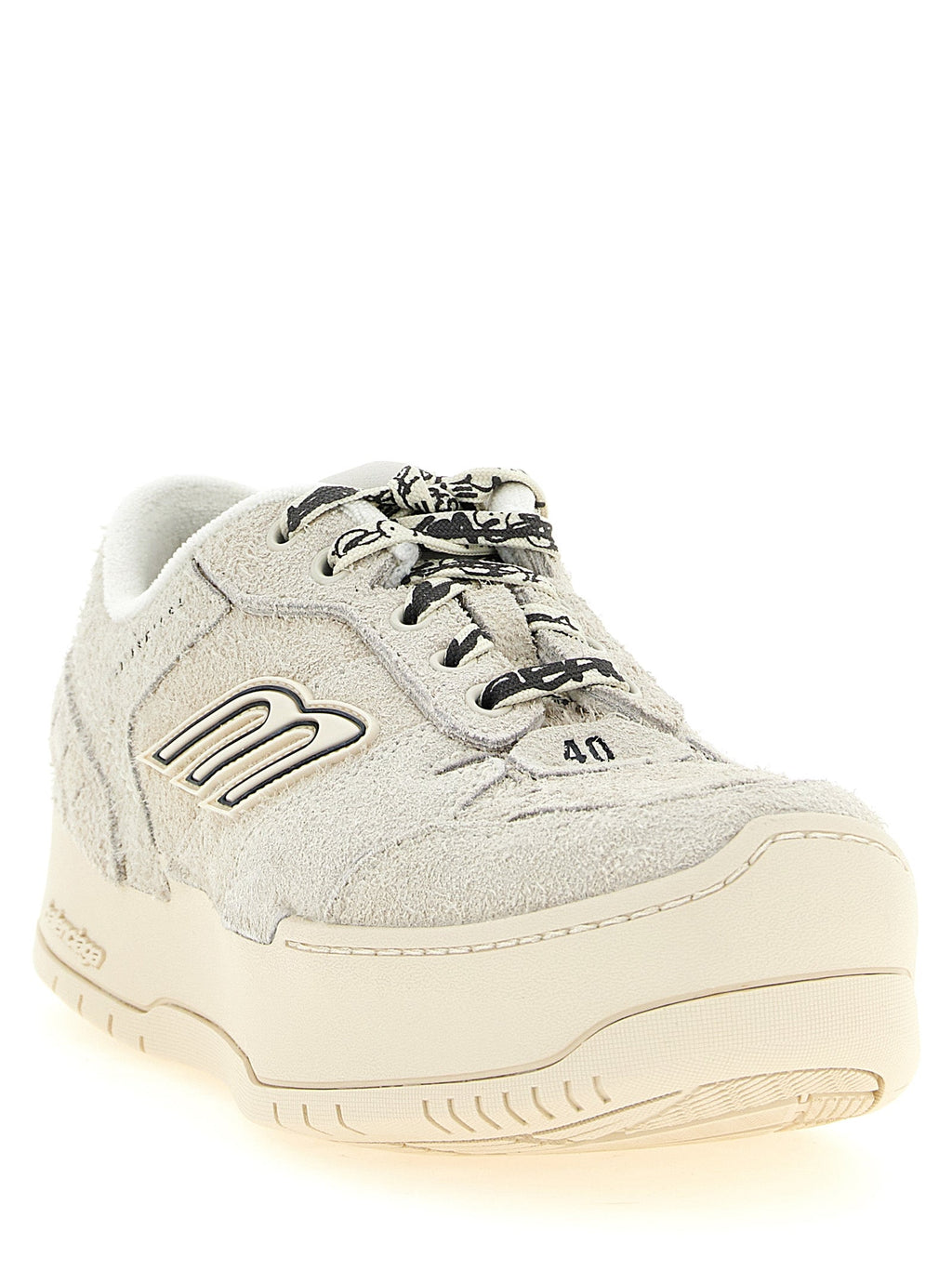 Balenciaga Beige Bovine Leather Platform Sneakers Balenciaga