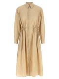 Polo Ralph Lauren Beige Cotton Midi Dress Polo Ralph Lauren