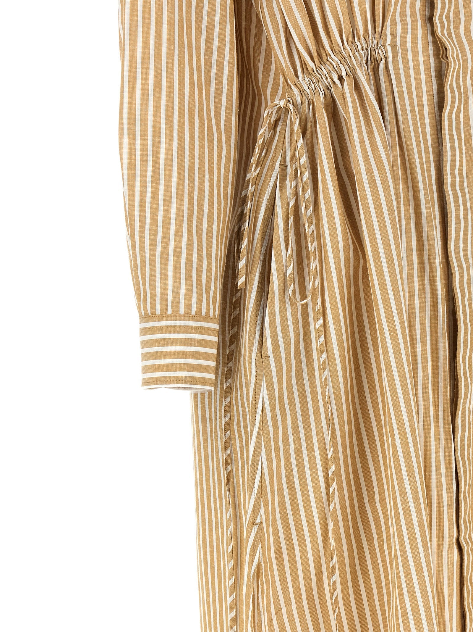 Polo Ralph Lauren Beige Cotton Midi Dress Polo Ralph Lauren
