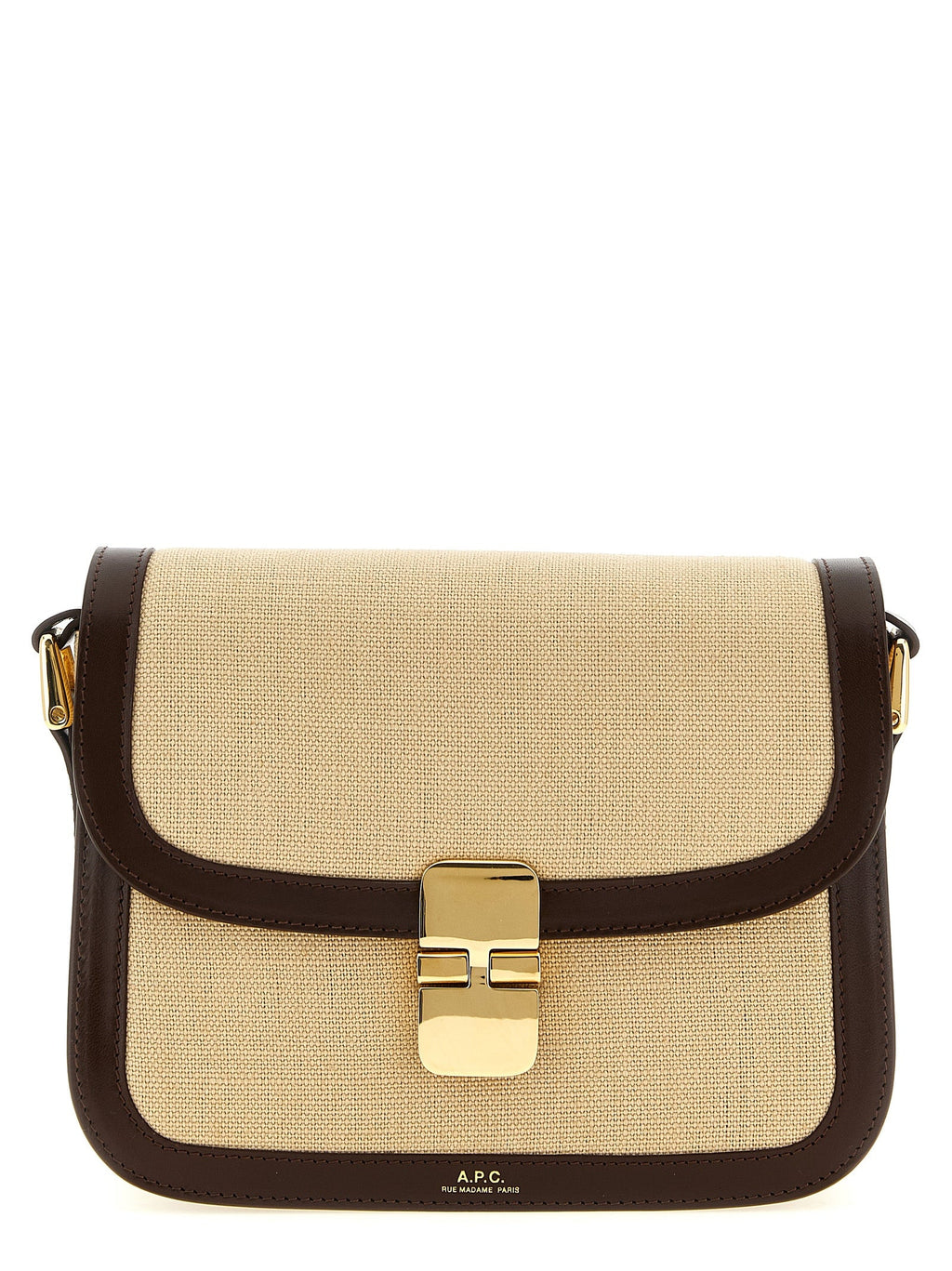 A.P.C. Beige Cotton Crossbody Bag A.P.C.