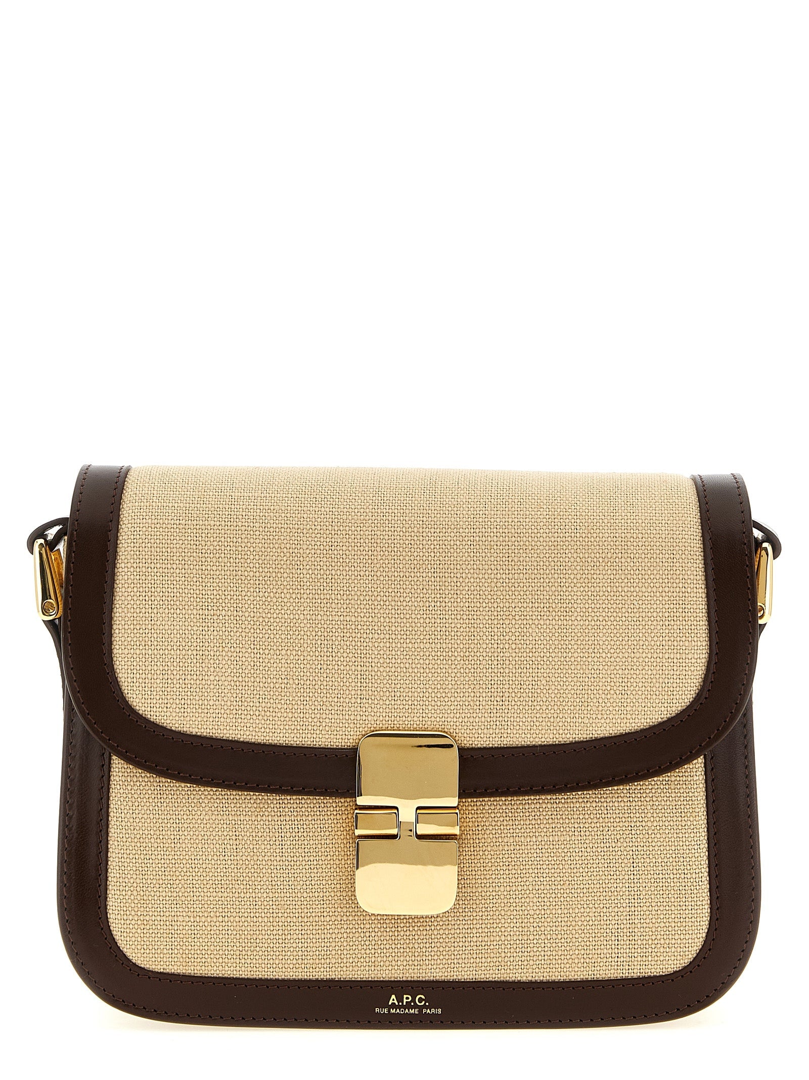 A.P.C. Beige Cotton Crossbody Bag A.P.C.