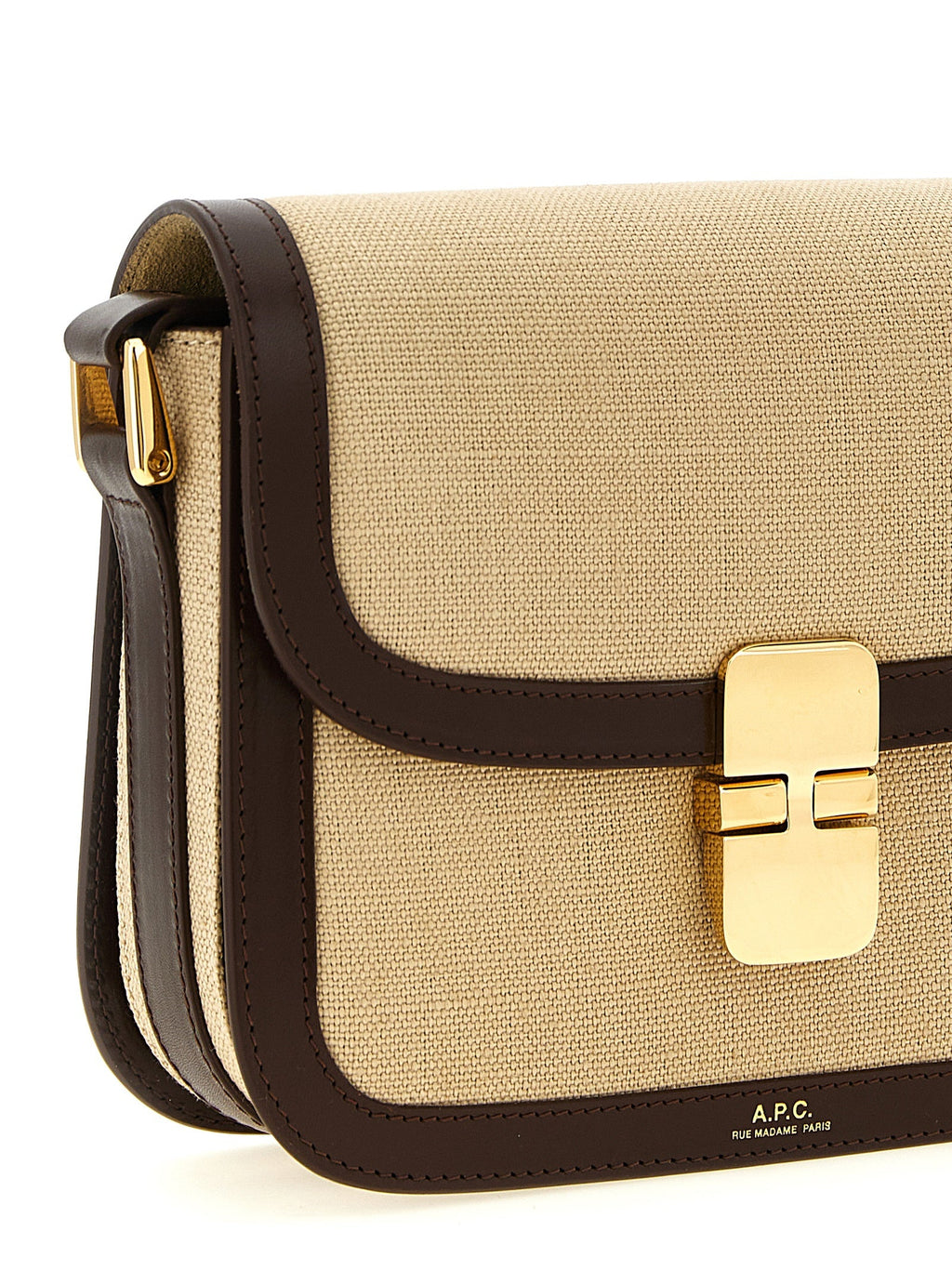 A.P.C. Beige Cotton Crossbody Bag A.P.C.