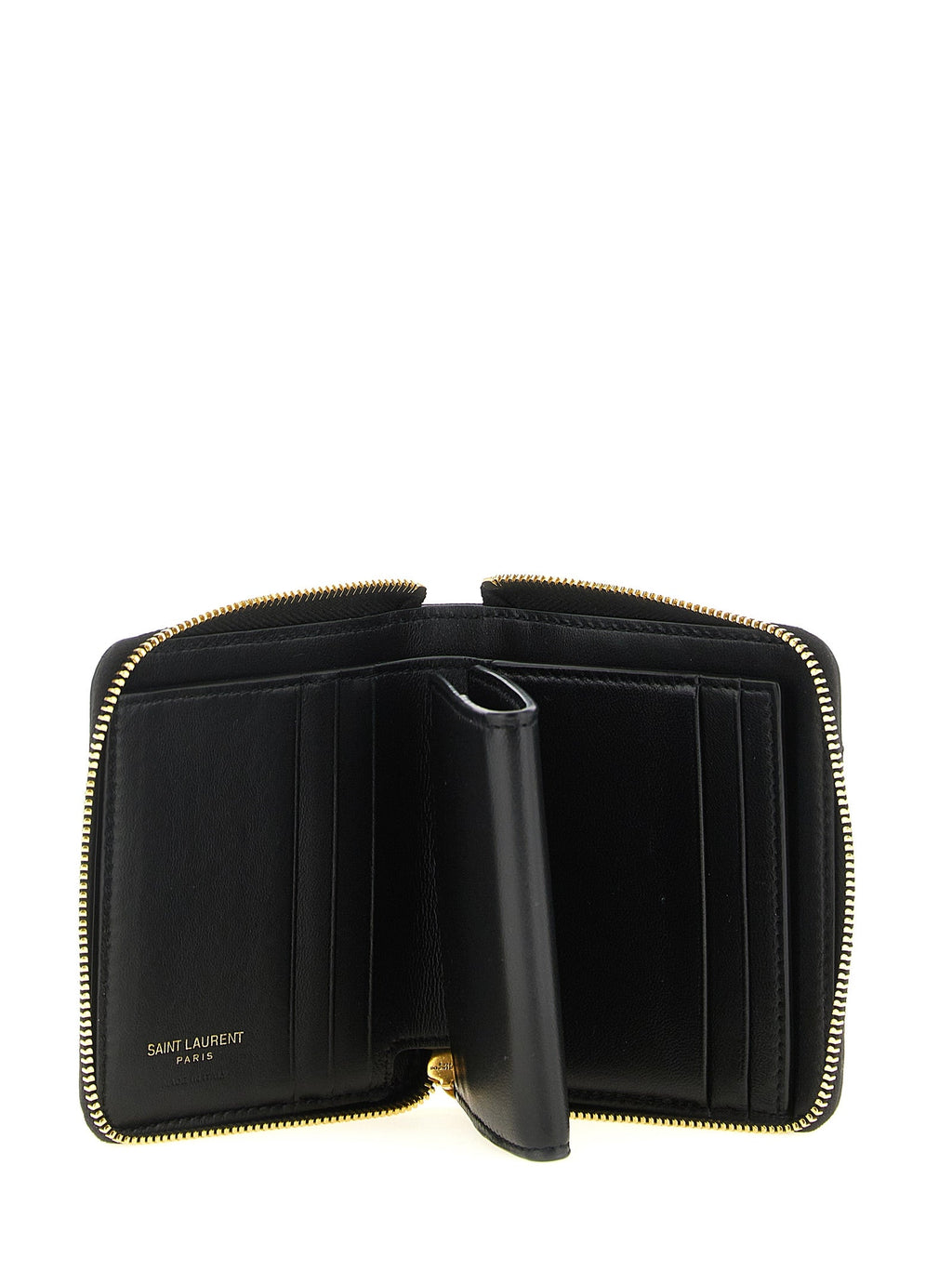 Saint Laurent Black Lamb Leather Cardholder Saint Laurent