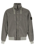 Stone Island Gray Polyamide Bomber Stone Island