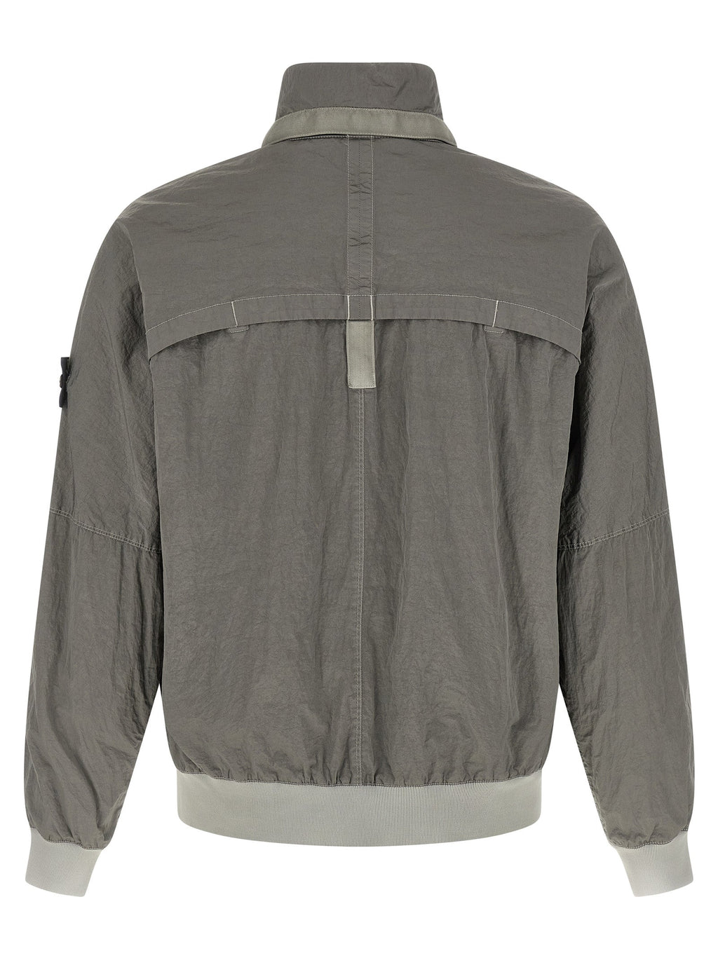 Stone Island Gray Polyamide Bomber Stone Island
