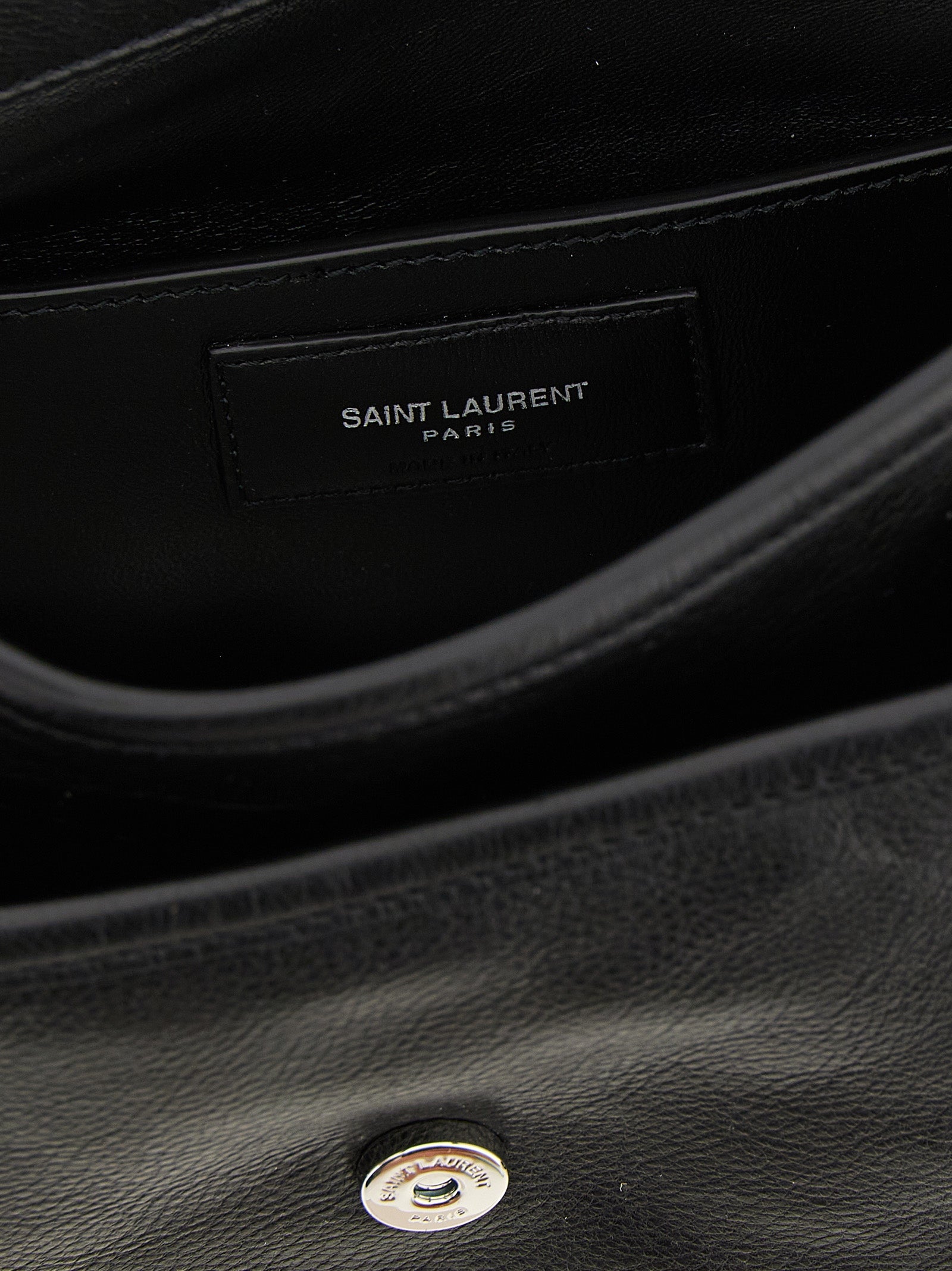 Saint Laurent Black Calfskin Crossbody Bag Saint Laurent