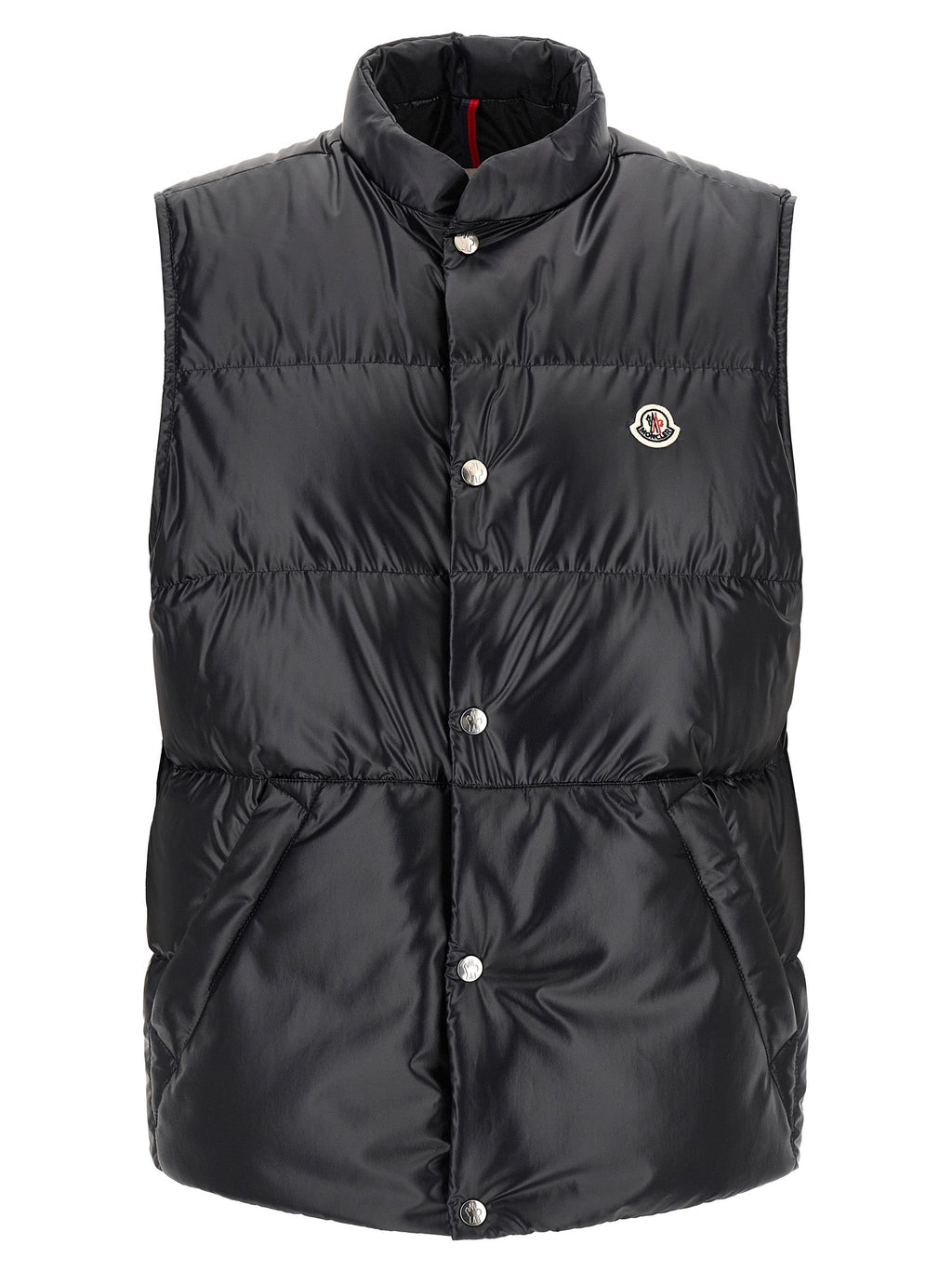 Moncler Blue Polyester Sleeveless Jacket Moncler