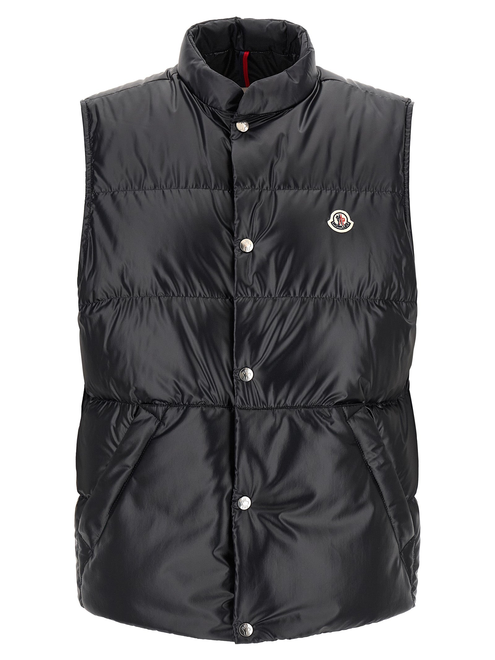 Moncler Blue Polyester Sleeveless Jacket Moncler
