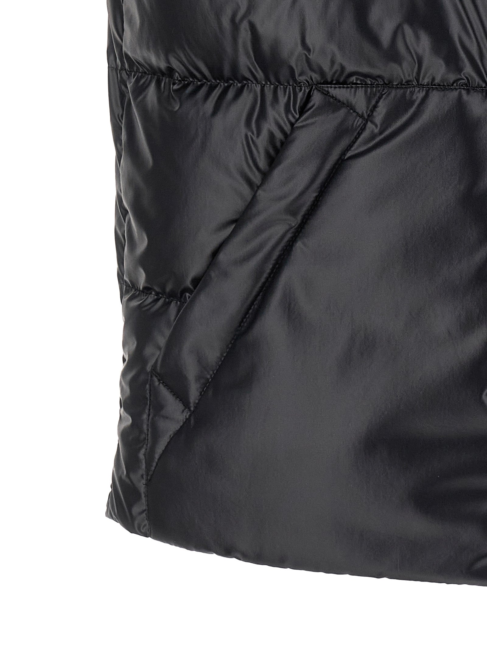 Moncler Blue Polyester Sleeveless Jacket Moncler