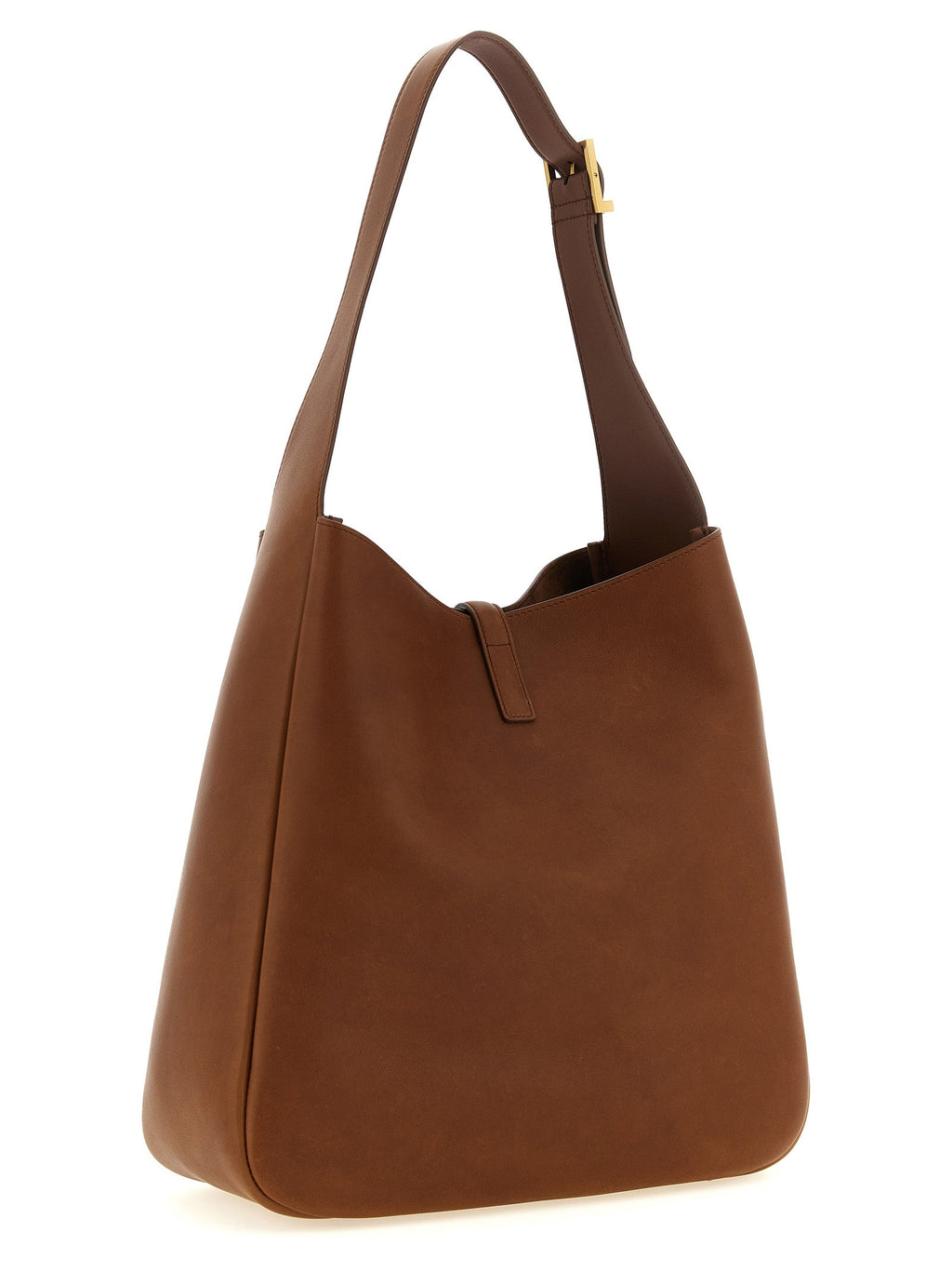 Saint Laurent Brown Calfskin Shoulder Bag Saint Laurent