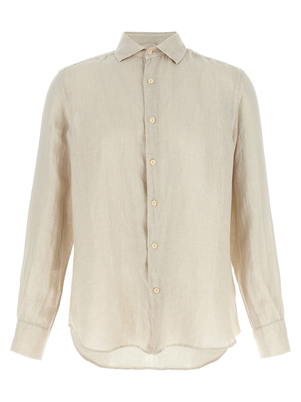 MC2 Saint Barth Beige Linen Blouse MC2 Saint Barth