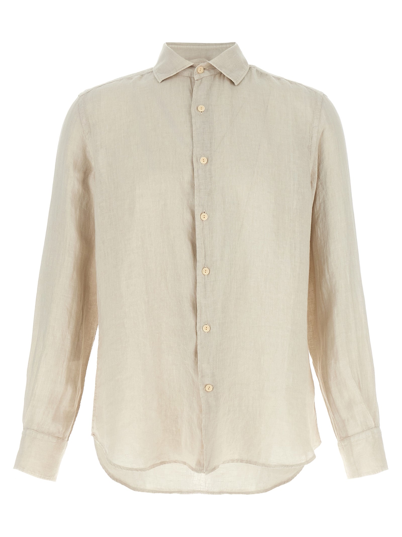MC2 Saint Barth Beige Linen Blouse MC2 Saint Barth